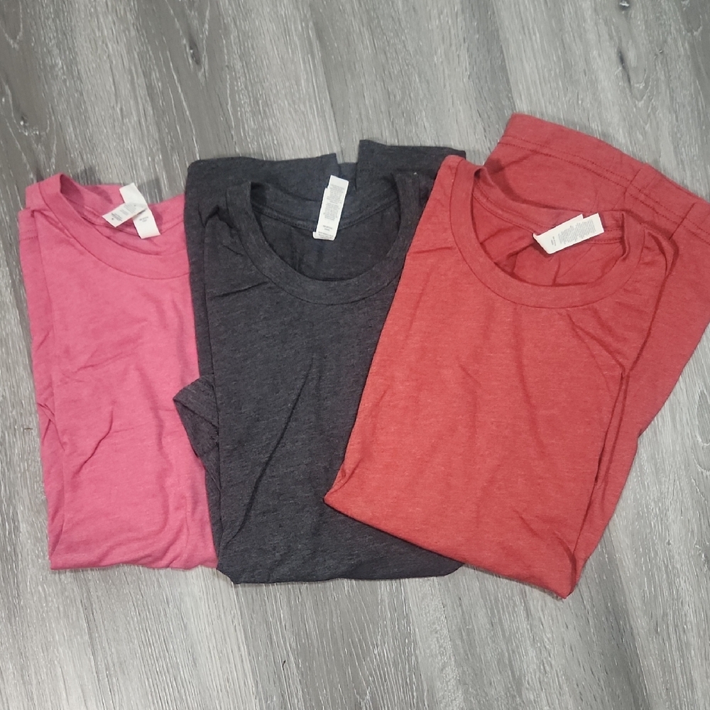 Bella Canvas Classic T-Shirts Set Of 3.